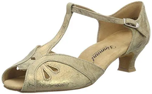 Produktbild: Diamant Damen Tanzschuhe 019-011-311 Standard & Latein, Braun (Bronze Magic), 34 EU