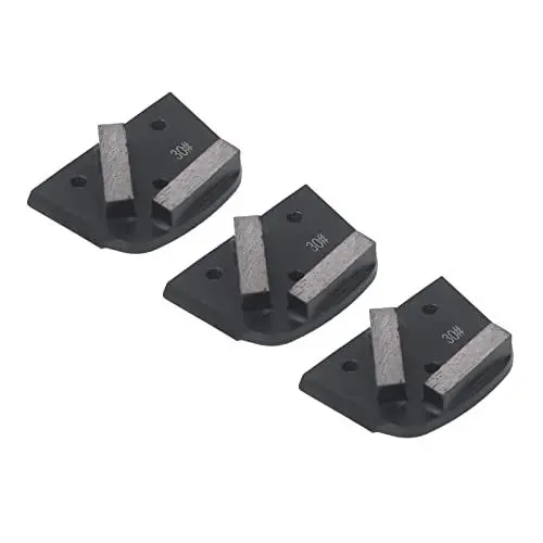 Produktbild: Diamant-Schleifblock, Diamant-Schleifschuhe, Glatte Oberfläche, Körnung 30, Verschleißfestigkeit, Arbeitssparend, 3 Stück für Beton