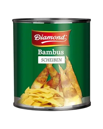 Produktbild: DIAMOND Bambusscheiben, eingelegtes Asia Gemüse im Glas, geeignet für Wok-Gerichte, low carb - 1 x 2,84 kg