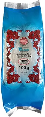 Produktbild: DIAMOND Glasnudeln, lange Glasnudeln aus Mungobohnenstärke, von Natur aus vegan und glutenfrei - 1 x 100 g