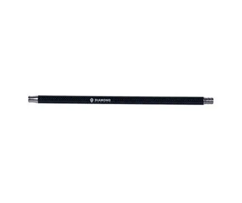 Produktbild: DIAMOND HOOKAH Premium Shisha Mundstück Carbon – 36 cm lang - Shisha Wasserpfeife Zubehör - Passend für alle handelsüblichen Schläuchen (Schwarz Blau)