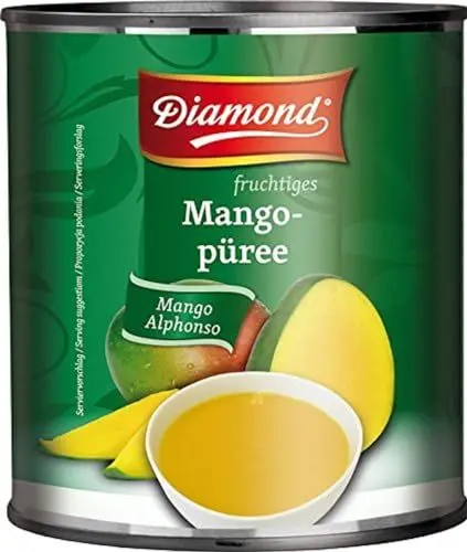 Produktbild: DIAMOND Mangopüree, feines Püree aus der Mango Alphonso, Obstkonserve in der Dose - 1 x 3,1 kg