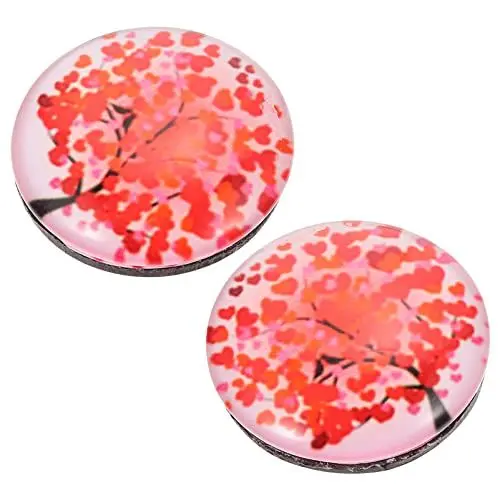 Produktbild: Cover Minder 2 Stück 5D Diamant Malerei Magnet Abdeckung Halter Push Pin Magnete Rot Diamant Malerei Magnet Abdeckungen Diamant Malerei Zubehör