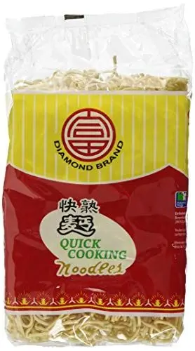 Produktbild: DIAMOND Quick Cooking Nudeln ohne Ei, schnelle Nudeln aus Weizenmehl für Bratnudeln & Beilagen - 4 x 500 g