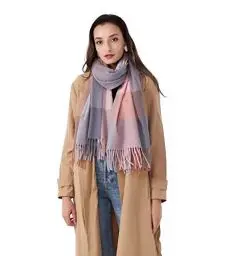 Produktbild: DiaryLook Karierter Warmer Deckenschal für den Winter, Lange Damen-Schals, kariert, weich, Wolle, Tartan-Schal für Frauen