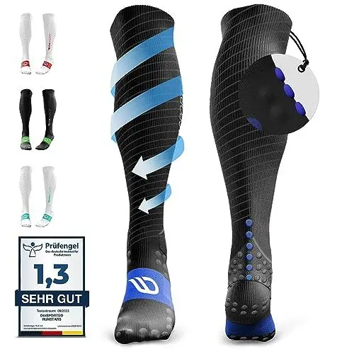 Produktbild: Diasports Kompressionsstrümpfe Herren & Damen - Neue Kompressionssocken mit 3D-Technologie - Stützstrümpfe fürs Laufen - Compression Socks