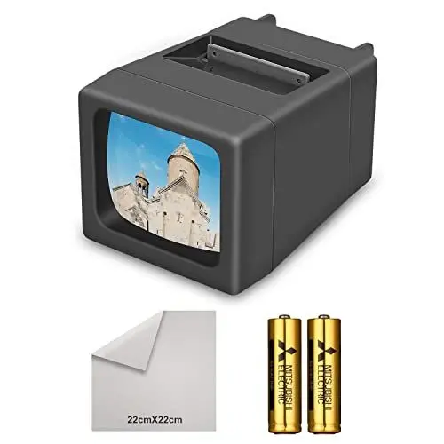 Produktbild: DIGITNOW Dia-Viewer, LED Diabetrachter für Alte Dias, 35mm Negativ und Diaprojektor Dia-Betrachter, beleuchtet durch LED (2 AA-Batterien im Lieferumfang enthalten)