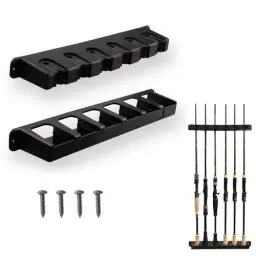 Produktbild: DiBaiHuiHomer Rutenhalter Angeln Angeln Halter Fishing Rod Holder Angelrutenhalter Angel Rutenhalter Rutenständer Angeln Ruten Halterung Angeln Angelhalter für Wand Garage Boot (Vertikale)
