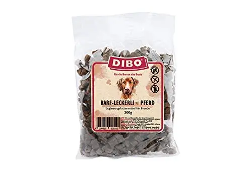 Produktbild: DIBO Barf-Leckerli mit Pferd - der perfekte Trainingssnack im 200 g Beutel