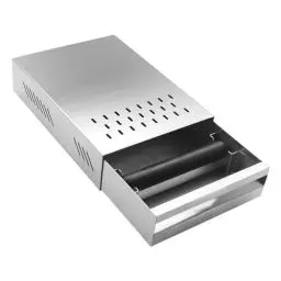 Produktbild: DIBTSA Abklopfbehälter für Kaffeesatz, Abschlagbehälter für Siebträger, Espresso-Klopfbox, Schublade, Edelstahl, abnehmbar, für Zuhause, Büro, Restaurant und Café, 35 x 25 x 9,5 cm (Silber)