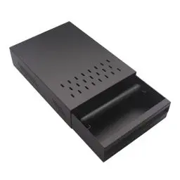 Produktbild: DIBTSA Abklopfbehälter für Kaffeesatz, Abschlagbehälter für Siebträger, Espresso-Klopfbox, Schublade, Edelstahl, abnehmbar, für Zuhause, Büro, Restaurant und Café 35 x 25 x 9,5 cm (schwarz)