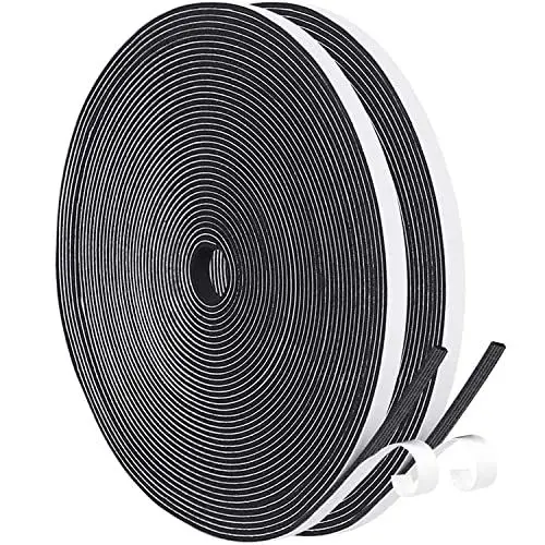 Produktbild: Dichtungsband Selbstklebend für Türen Fenster, 6mm(B) x 1.5mm(D)/20m Schaumstoffband Gummidichtung Türdichtung Schalldämmung Wasserdicht für Kollision Siegel Schalldicht