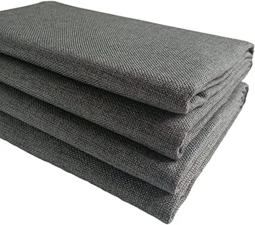 Produktbild: Dicker Slub Hanfstoff, Leinenstoff, für Sofa, Stuhl, Polstermöbel, Dunkelgrau, 150 x 300 cm
