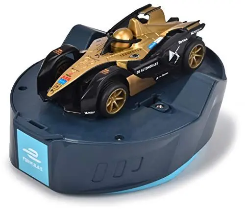 Produktbild: Dickie Toys Formula E Mini RC Auto, RC Rennauto mit 2-Kanal-Funkfernsteuerung, bis 6 km/h, Fernbedienung enthält Ladekabel für Fahrzeug, 3 Verschiedene Modelle, zufällige Auswahl, ab 3 Jahren