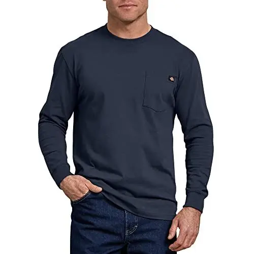 Produktbild: Dickies, Herren, Schweres Langarmshirt mit Tasche, legere Passform, DUNKELNAVAIR, XXL