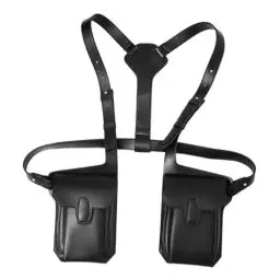 Produktbild: Dickly Leder Schulter Holster Tasche, Verstellbarer Schultergurt Tasche, Retro Unterarm Holster Pouch Tasche, Universelles vertikales Pistolenholster, Anti-Diebstahl-Holster für Outdoor-Reisen，#5