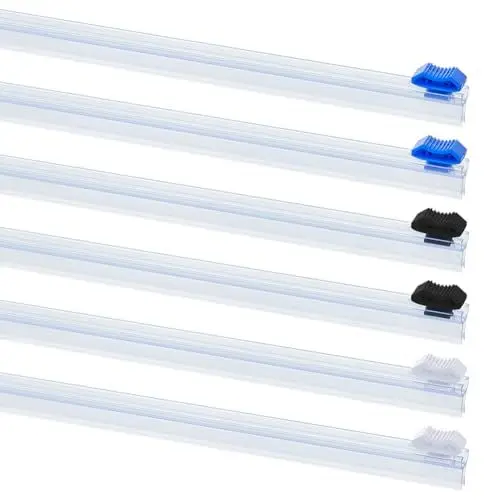 Produktbild: DICOSMETIC 6 Stück 3 Stile Plastik Schiebeschneider 13 Zoll Wiederverwendbarer Frischhaltefolien Schneider Selbstklebende Schneidewerkzeuge Ersatz Lebensmittelverpackungsschneider Für Aluminiumfolie