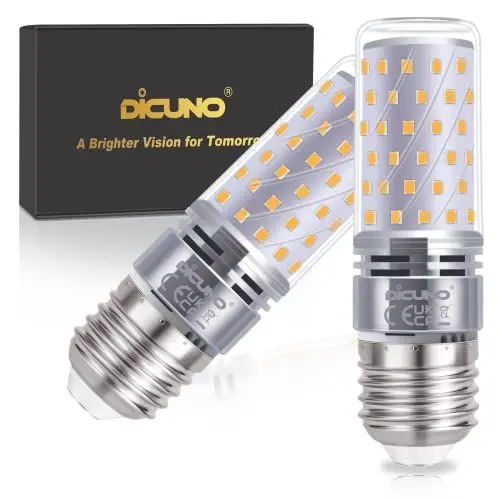 Produktbild: DiCUNO E27 LED Lampe 10W, entspricht zu 130W Halogen, 4000K Neutralweiß, 1400LM LED Mais Glühbirne, nicht dimmbar, Edisongewinde und Energiesparlampen, 2er Set