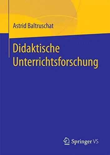 Produktbild: Didaktische Unterrichtsforschung