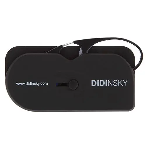 Produktbild: DIDINSKY - Lesebrille für Damen und Herren | Kompakt, Leicht, Randlos | Ideal für Reisen, Produkt-Etiketten Lesen | Unisex, Bequem | Mit Klebestreifen zur Befestigung. GraphiteBio +2.0 - ORSAY