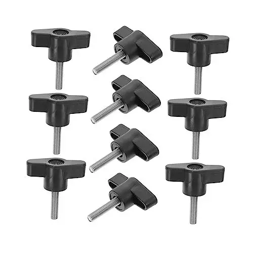 Produktbild: Didiseaon 10stücke Rändelschraube Mit Griff Edelstahlschrauben Griffschraube Daumenschraube Knopfschraube Flügelmutter Z-knaufriegel Korrosionsbeständig Verschleißfest Mechanische
