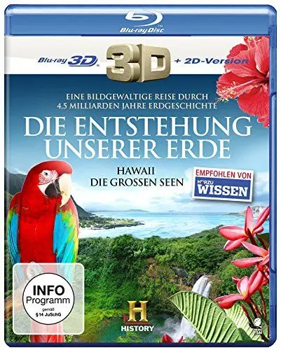Produktbild: Die Entstehung unserer Erde: Hawaii & Die großen Seen (History) (3D Blu-ray + 2D Version)