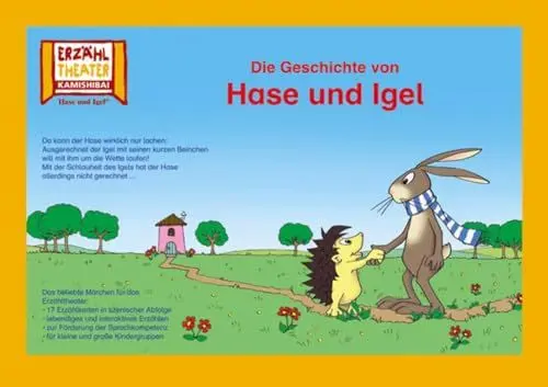 Produktbild: Die Geschichte von Hase und Igel / Kamishibai Bildkarten: 17 Bildkarten für das Erzähltheater