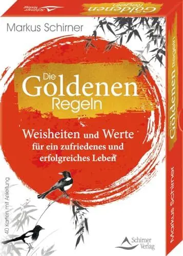 Produktbild: Die Goldenen Regeln- Weisheiten und Werte für ein zufriedenes und erfolgreiches Leben: - 40 Karten mit Anleitung