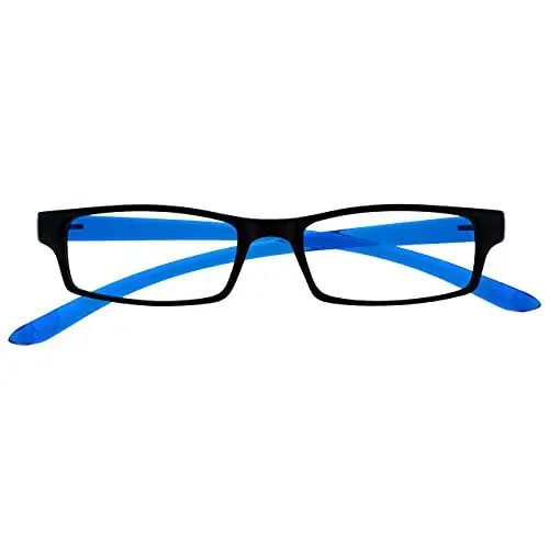 Produktbild: The Reading Glasses Company Die Lesebrille Unternehmen Schwarz Leuchtend Blauen Nacken-Leser Herren Damen R20-3 +2,00