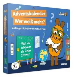 Produktbild: Die Maus Adventskalender Wer weiß mehr?: 24 Fragen & Antworten mit der Maus