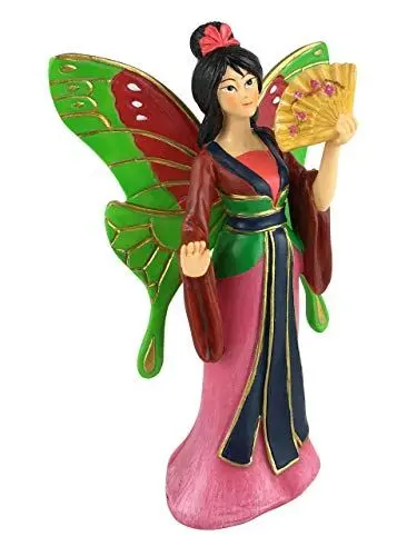Produktbild: Die Miniaturfee Kiara ist die wunderschöne asiatische Miniaturfee für Ihren Feengarten/Miniaturgarten von GlitZGlam