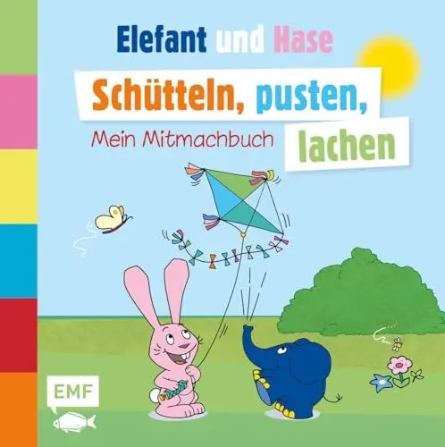 Produktbild: Die Sendung mit dem Elefanten - Schütteln, pusten, lachen - Mein Mitmachbuch: Schütteln, Kippen, Klopfen, Pusten - Interaktives Buch zum Spielen und Mitmachen