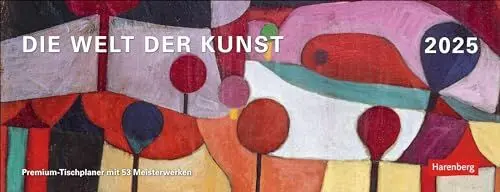 Produktbild: Die Welt der Kunst Premium-Tischplaner 2025 - Wochenkalender mit 53 Meisterwerken: Wochenplaner 53 Kunstwerken aus der ganzen Welt. Kunst-Kalender ... Kunstvoller Tischkalender zur Wochenplanung