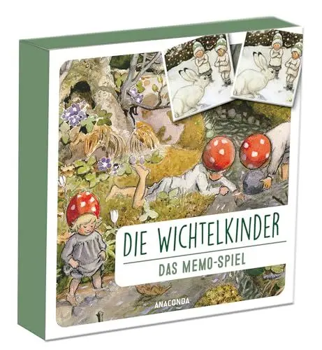 Produktbild: Die Wichtelkinder – Memospiel mit 40 Karten -: Mit Bildern von Elsa Beskow. Die Wichteltür zu Konzentrations- und Gedächtnistraining