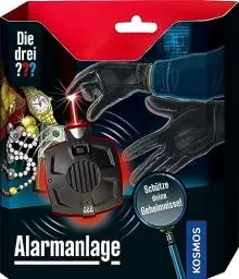 Produktbild: Die drei ??? Alarmanlage von KOSMOS, mit Bewegungssensor und Erschütterungsmelder, Detektiv Set, Agenten Ausrüstung, Spielzeug für Kinder ab 8 Jahre, Schwarz