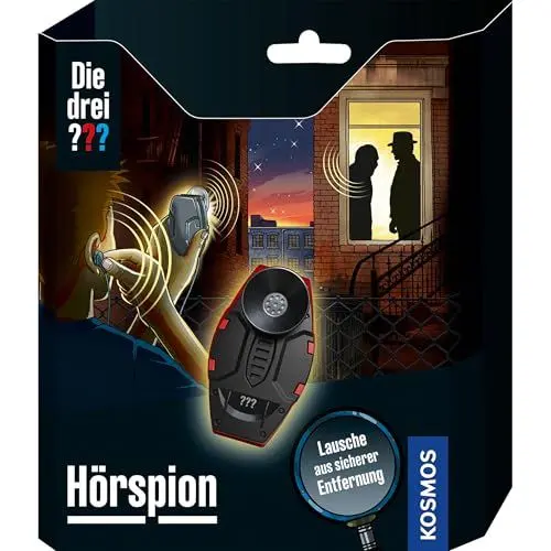 Produktbild: KOSMOS Die DREI ??? Hörspion 632496, Detektiv Gadget, Detektiv-Spielzeug, Agenten-Ausrüstung für Kinder ab 8 Jahre, Die DREI Fragezeichen Spielzeug, Detektiv Ausrüstung, Detektivset