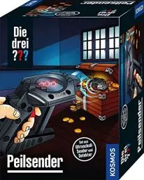 Produktbild: Die drei ??? Peilsender von KOSMOS, Finde das Geheimversteck mit unsichtbarem Ultraschall, Detektor mit LED-Skala zeigt Richtung und Entfernung an, Detektiv Spielzeug Set für Kinder ab 8 Jahre