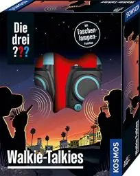 Produktbild: Die drei ??? Walkie Talkies von KOSMOS, Funkgeräte-Set für Kinder ab 6 Jahre, mit Lampen-Funktion, Detektiv-Spielzeug, Spion-Ausstattung, Rollenspiel