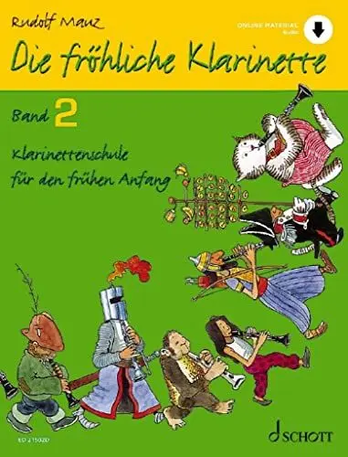 Produktbild: Die fröhliche Klarinette: Klarinettenschule für den frühen Anfang (Überarbeitete Neuauflage). Band 2. Klarinette. Lehrbuch. (Die fröhliche Klarinette, Band 2)