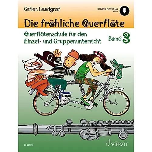 Produktbild: Die fröhliche Querflöte: Querflötenschule für den Einzel- und Gruppenunterricht. Band 3. Flöte. (Die fröhliche Querflöte, Band 3)