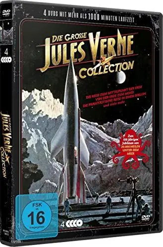 Produktbild: Die grosse Jules Verne Collection 20.000 Meilen unter dem Meer - 12 Filme auf 4 DVDs - Steelbox