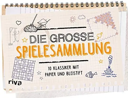 Produktbild: Die große Spielesammlung: 10 Klassiker mit Papier und Bleistift