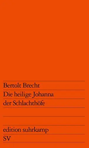 Produktbild: Die heilige Johanna der Schlachthöfe (edition suhrkamp)