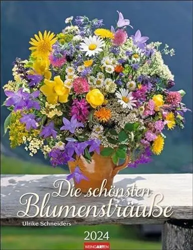 Produktbild: Die schönsten Blumensträuße Kalender 2024. Wandkalender mit 12 wunderschönen Blumen-Arrangements. Dekorativer Foto-Kalender für das Jahr. 30x39 cm Hochformat
