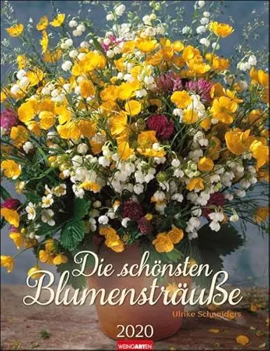 Produktbild: Die schönsten Blumensträuße. Wandkalender 2020. Monatskalendarium. Spiralbindung. Format 30 x 39 cm