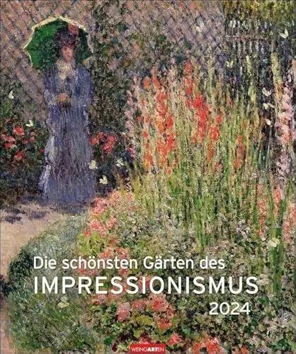 Produktbild: Die schönsten Gärten des Impressionismus. Edition Kunst-Kalender 2024. Kunstvoller Wandkalender mit zauberhaften Gemälden von Gartenidyllen. Großer Kunst-Kalender 2024.