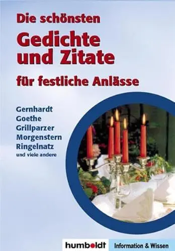 Produktbild: Die schönsten Gedichte und Zitate für festliche Anlässe