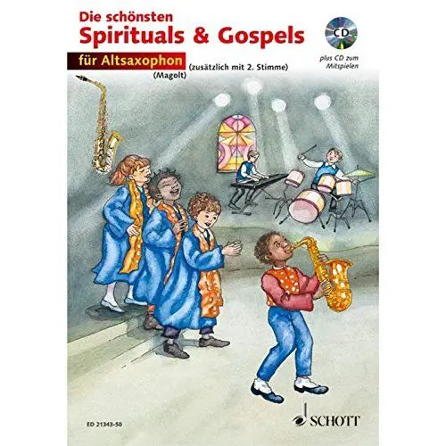 Produktbild: Die schönsten Spirituals & Gospels: sehr leicht bearbeitet. 1-2 Alt-Saxophone in Es.