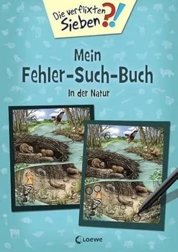 Produktbild: Die verflixten Sieben - Mein Fehler-Such-Buch - In der Natur: Beschäftigungsbuch für Rätselfans ab 5 Jahre