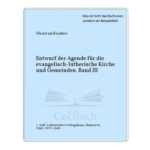 Produktbild: Dienst an Kranken: Entwurf der Agende für evangelisch-lutherische Kirchen und Gemeinden